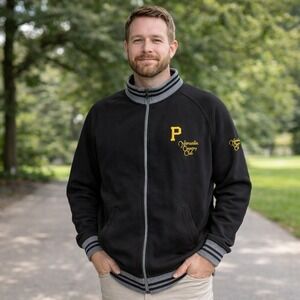 Cutter & Buck Men L Black Full Zip Golf Jacket Nemacolin CC Pittsburgh Pirates P